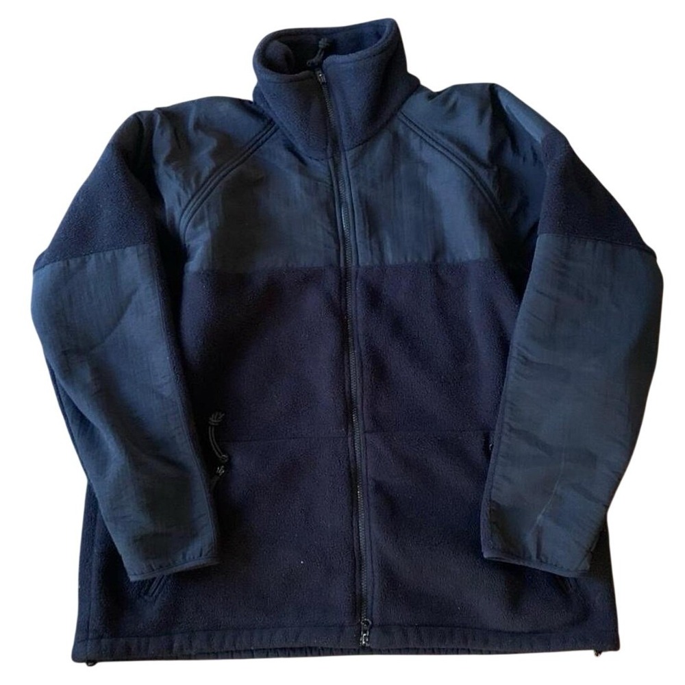 DSCP by Goodwill Ind. Military Jacket Black Heavyweight Full Zip Large